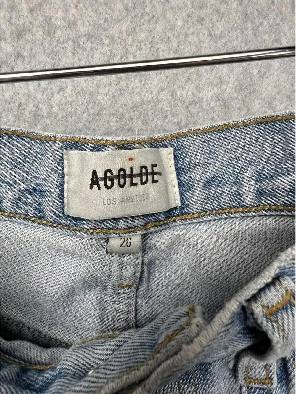 AGOLDE Balloon Dart Ultra High Rise Curved Taper Jeans 26 Wide leg Crop Denim